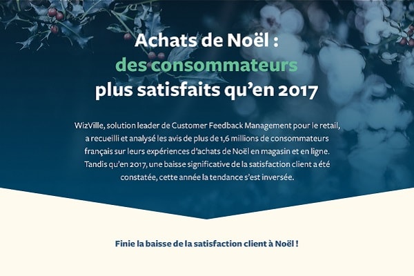 Infographie - La satisfaction client à Noël 2018