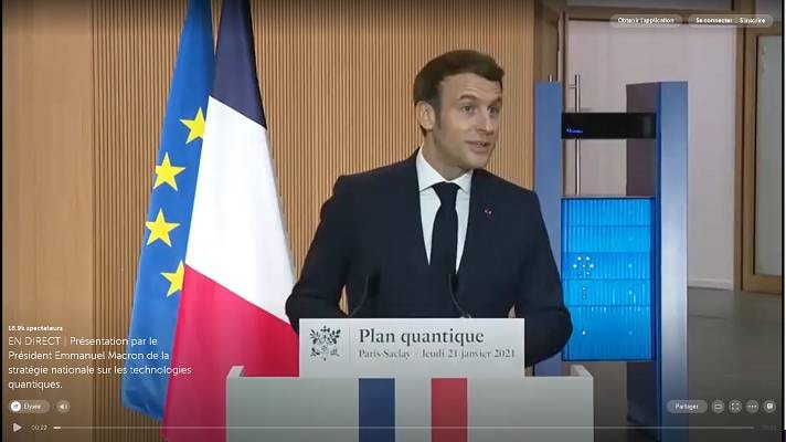Emmanuel Macron dévoile son plan quantique