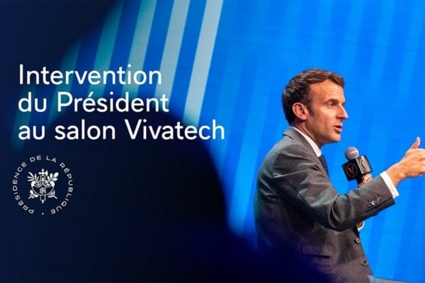 Vivatech accueille Emmanuel Macron