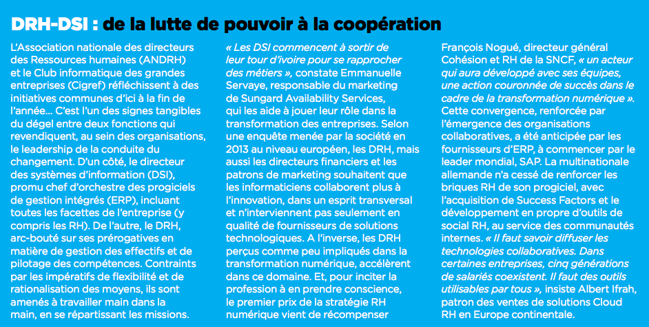 DrH-DSi : de la lutte de pouvoir à la coopération