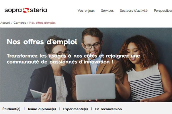 [Emplois] Sopra Steria annonce plus de 2700 recrutements en 2021