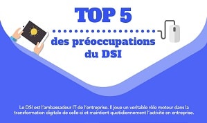 Infographie - Top 5 des préoccupations du DSI