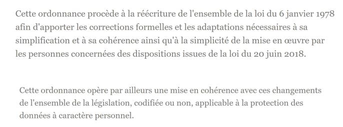 protection des données personnelles