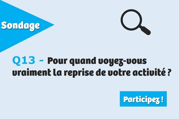 Pour quand voyez-vous vraiment la reprise de votre activité ?