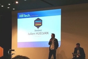 Ici, intervention de Julien Huelvan de Beedeez (formation via le mobile)