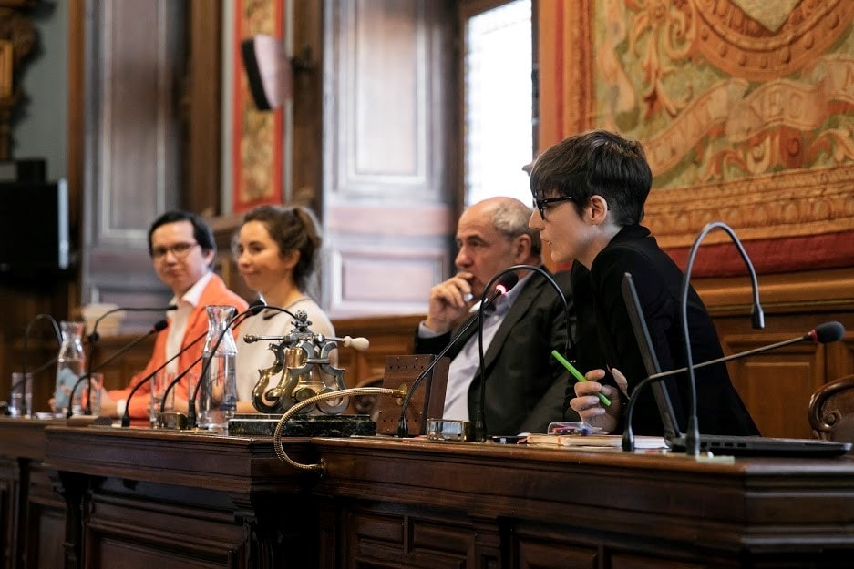Les trois intervenants lors de l’atelier « Fabriquer à Paris »