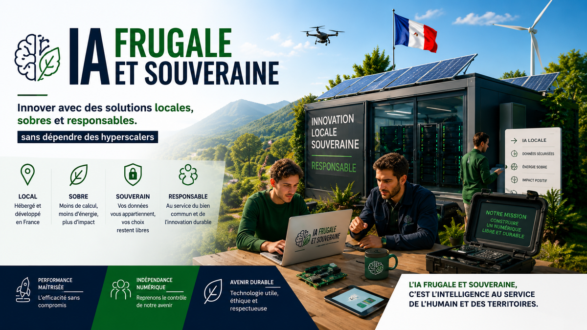 IA frugale & souveraine : innover avec des solutions locales, sobres et maîtrisées 