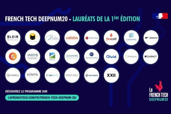Le gouvernement annonce les premiers lauréats du French Tech DeepNum20