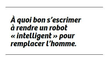 robot remplace l'homme