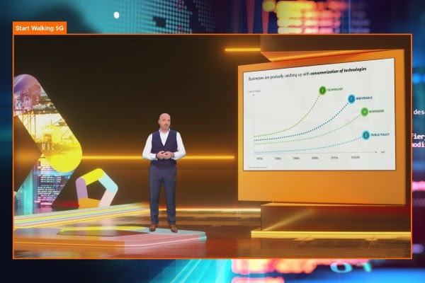 Werner de Laet, Chief Enterprise Officer, Innovation & Wholesale d’Orange Belgium a animé une partie de l’émission « Start Walking 5G » diffusée en ligne le 23 octobre dernier.