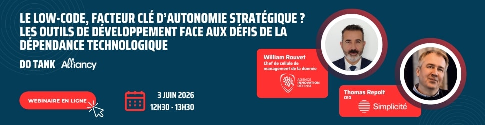 Webinaire : Le low-code, facteur clé d’autonomie stratégique ?