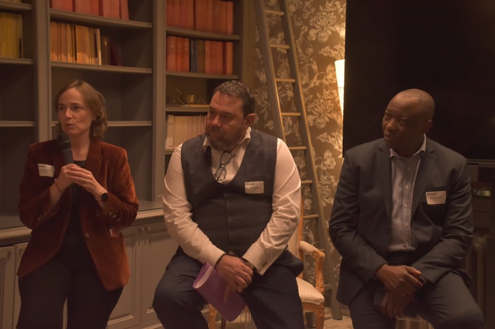 Véronique Sinclair, Jean Degage et Herbert Nyembo