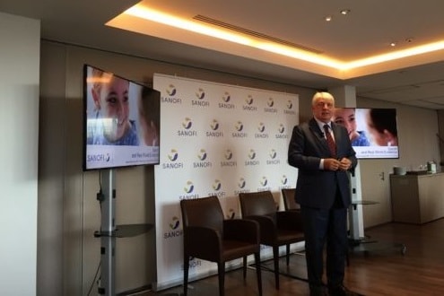Ici, le Docteur Bernard Hamelin, responsable monde du département « Medical Evidence. Generation » au sein de la Fonction Médicale chez Sanofi (France)