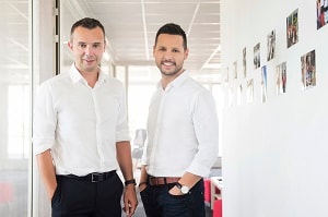 Frédéric Salles et John-Aldon, les deux cofondateurs de Matooma, ont réalisé 8 millions d'euros de chiffre d'affaires en 2017. ©DR