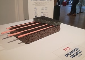 La « Power Road » est une route aménagée pour absorber la chaleur du bitume.