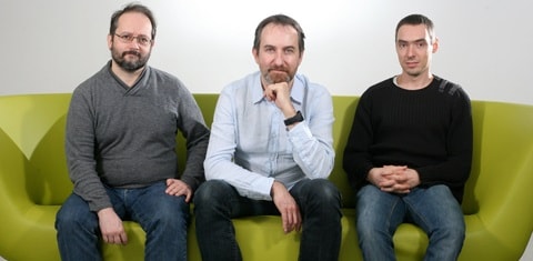 Les cofondateurs d’Open Agora, Olivier Bache, Christophe Morvan (au centre) et Benoit Masson. ©Open Agora