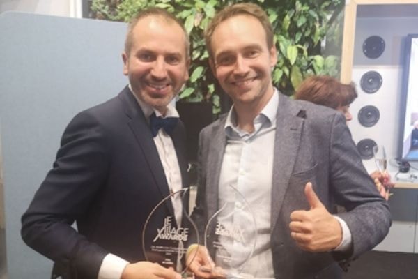 Fabrice Marsella (Village by CA Paris) et Erwan Simon (cofondateur de CibleR)