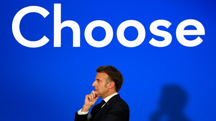 Emmanuel Macron lors du sommet Choose France 2025