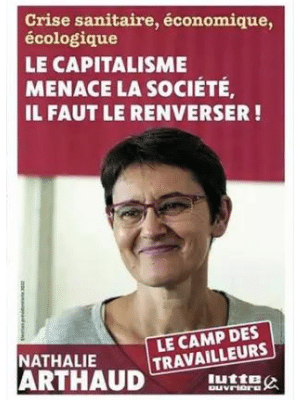 L'affiche de campagne de Nathalie Arthaud