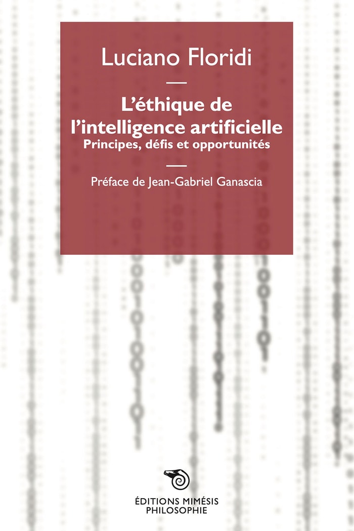 L'éthique de lintelligence artificielle de Luciano Floridi éditions Mimesis DR