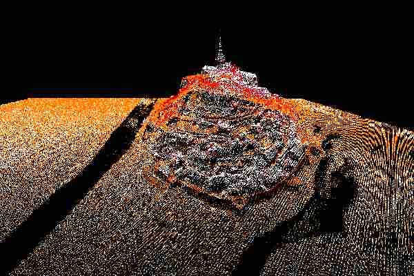 Cartographie 3D du Mont Saint Michel.