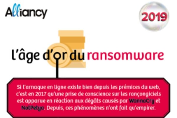 Infographie : l'âge d'or du ransomware.