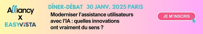Diner Assistance Utilisateurs Alliancy et EasyVista le 21 janvier