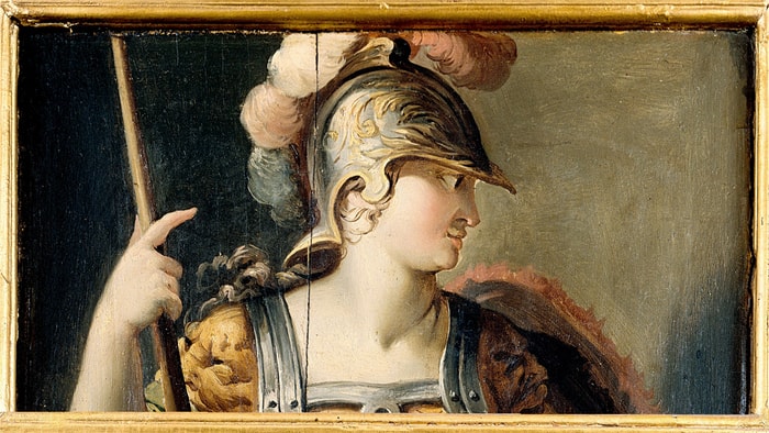 Le Cabinet des Femmes fortes, Anthiopé reine des Amazones de Charles Poerson (1645)